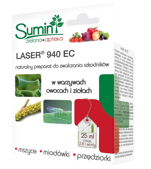 Laser 940 EC 25ml w kwiatach i innych roślinach ozdobnych